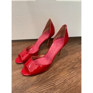 Kate Spade Red Patent Leathers D'Orsay Pumps Women's Size 9